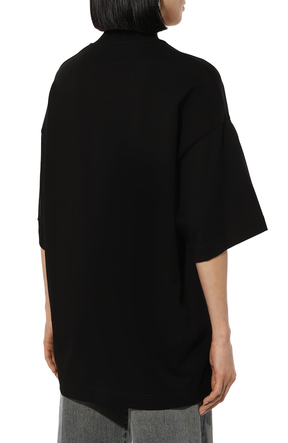 Хлопковая футболка PALM ANGELS, арт. PWAA017F24JER006, фото 4