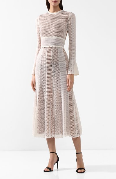 Платье из смеси хлопка и шелка ALEXANDER MCQUEEN, арт. 559014/Q1WSV, фото 3