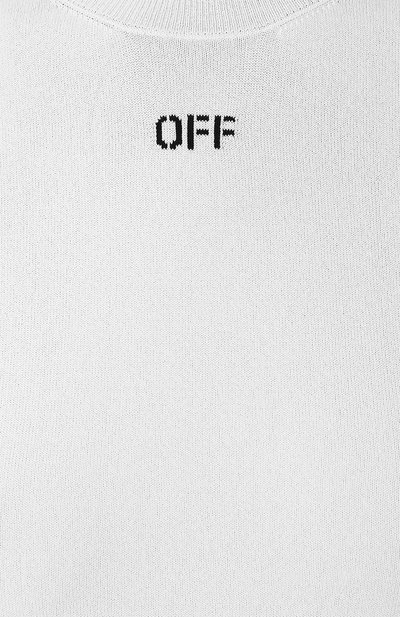 Топ из вискозы OFF-WHITE белого цвета по цене 33950 руб., арт. 0WHE001R19C980530110, фото 5 Топ из вискозы OFF-WHITE, арт. 0WHE001R19C980530110, фото 5