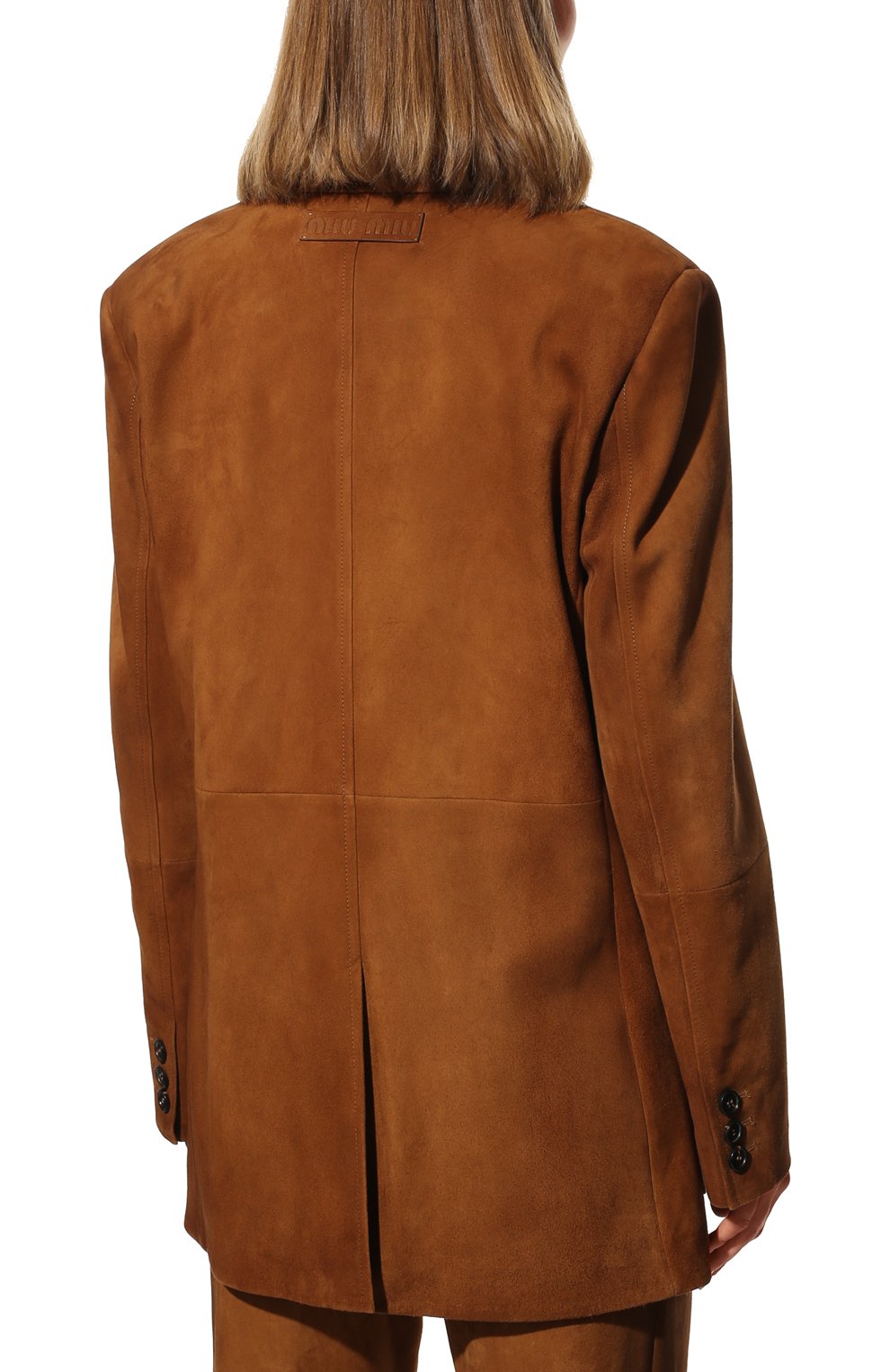 Замшевый жакет MIU MIU, арт. MPG459-104R-F0401, фото 4