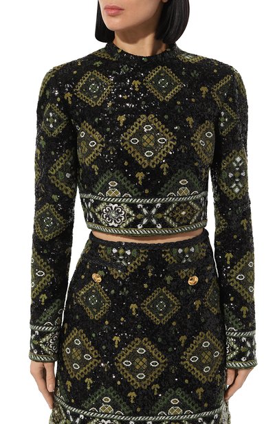 Топ с отделкой пайетками GIAMBATTISTA VALLI, арт. 24FWPVCA1058-29RIC, фото 3