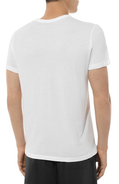 Хлопковая футболка DEREK ROSE белого цвета по цене 11450 руб., арт. 3053/RILE001, фото 4 Хлопковая футболка DEREK ROSE, арт. 3053/RILE001, фото 4