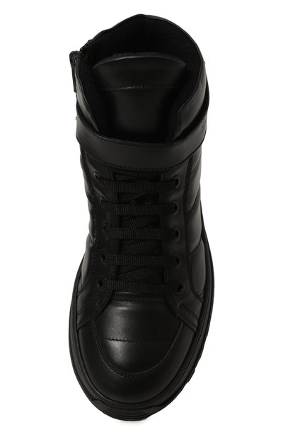 Кожаные кеды MISSOURI черного цвета по цене 29950 руб., арт. 41306 B/35-40, фото 4 Кожаные кеды MISSOURI, арт. 41306 B/35-40, фото 4