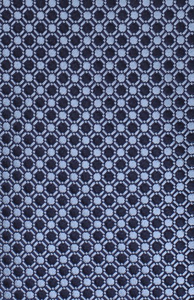 Шелковый галстук с узором ZEGNA синего цвета по цене 18350 руб., арт. Z3D70/1XW, фото 3 Шелковый галстук с узором ZEGNA, арт. Z3D70/1XW, фото 3