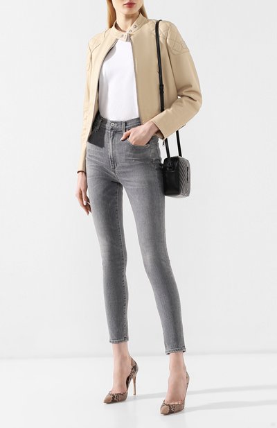 Джинсы-скинни CITIZENS OF HUMANITY серого цвета по цене 37650 руб., арт. 1611C-979, фото 2 Джинсы-скинни CITIZENS OF HUMANITY, арт. 1611C-979, фото 2