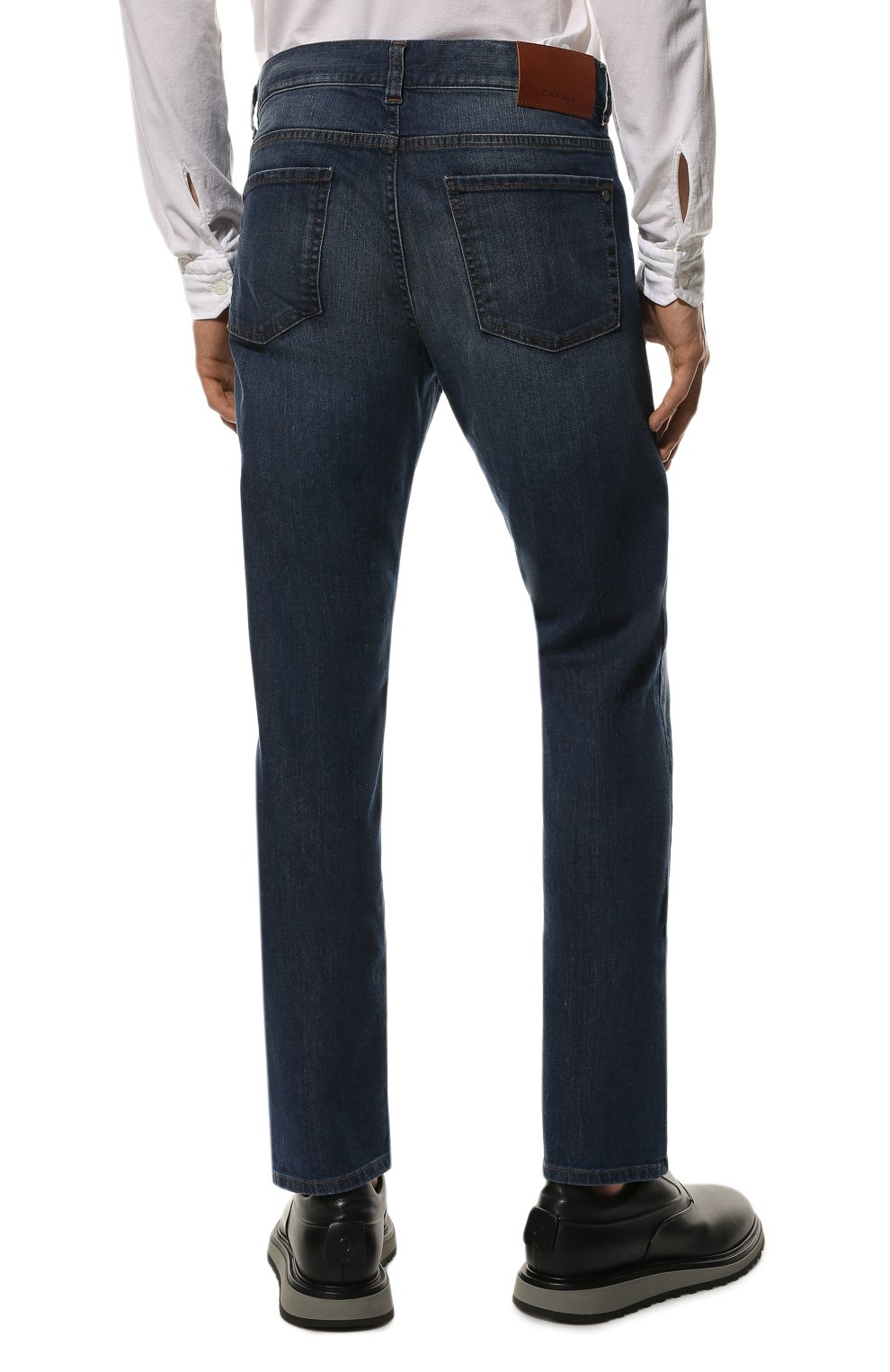 Джинсы CANALI темно-синего цвета по цене 39950 руб., арт. 91700/PD00003, фото 4 Джинсы CANALI, арт. 91700/PD00003, фото 4