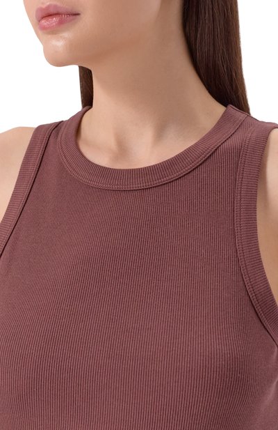 Майка ADDICTED коричневого цвета по цене 10330 руб., арт. FT2316, фото 5 Майка ADDICTED, арт. FT2316, фото 5