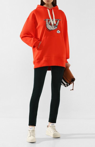 Хлопковое худи ACNE STUDIOS оранжевого цвета по цене 26900 руб., арт. CI0026, фото 2 Хлопковое худи ACNE STUDIOS, арт. CI0026, фото 2