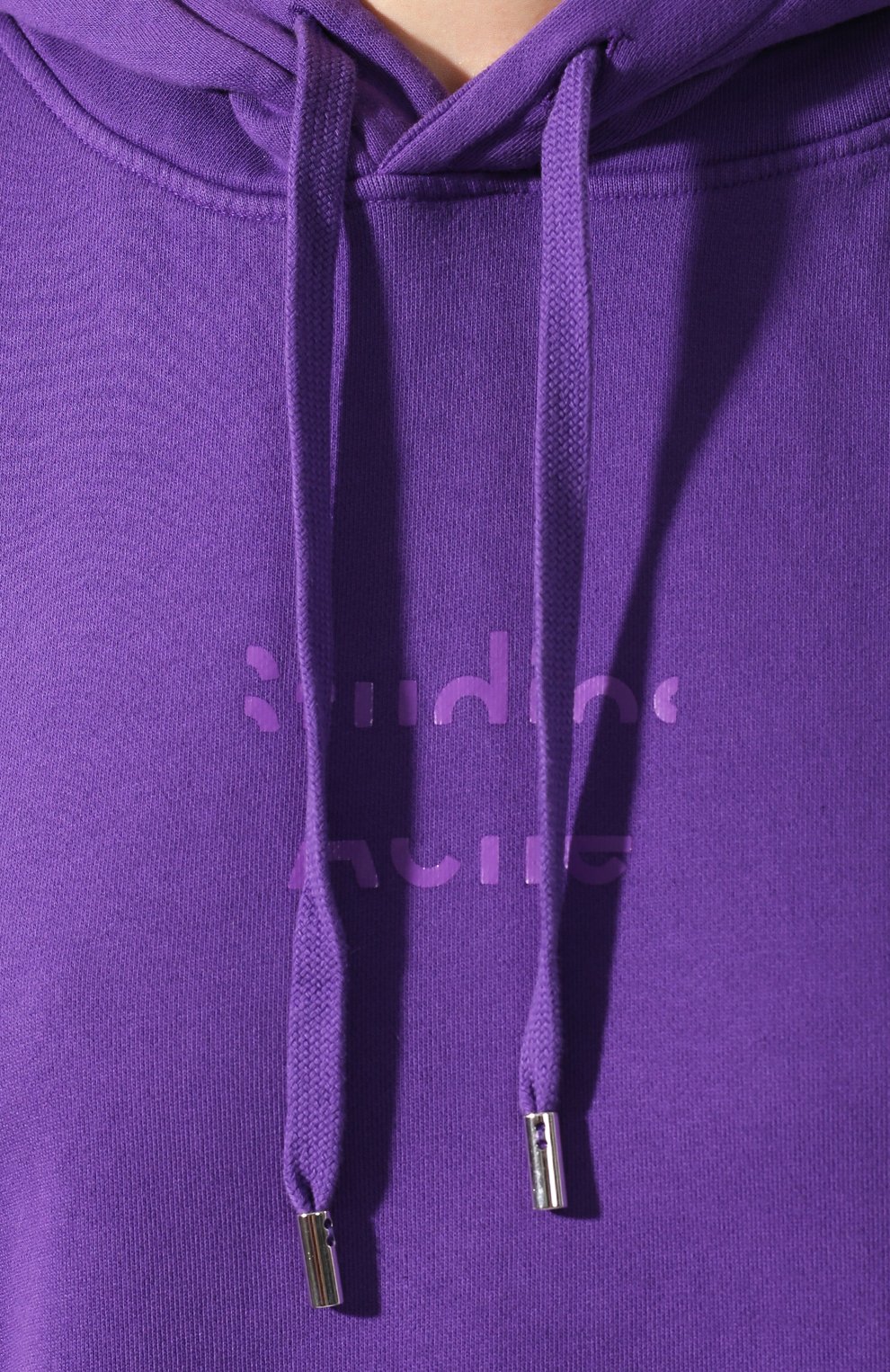 Хлопковое худи ACNE STUDIOS фиолетового цвета по цене 25250 руб., арт. AI0037, фото 5 Хлопковое худи ACNE STUDIOS, арт. AI0037, фото 5