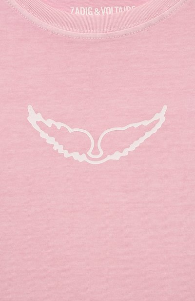 Хлопковая футболка ZADIG AND VOLTAIRE, арт. X60235, фото 3