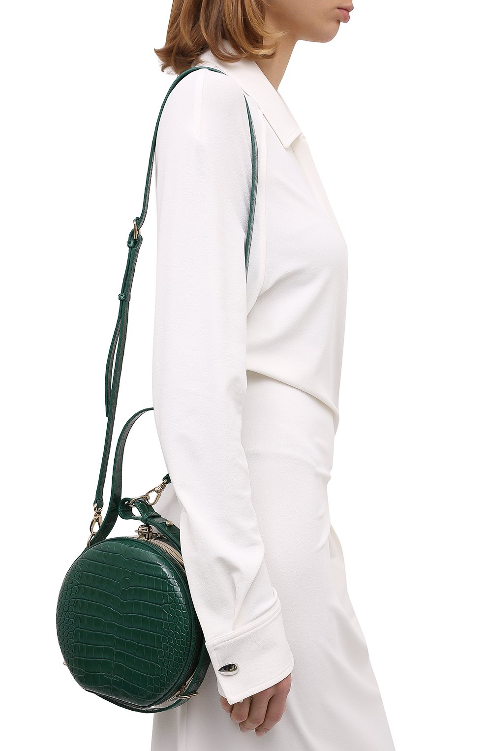 Сумка canteen из кожи аллигатора RALPH LAUREN, арт. 435790384AMIS, фото 5