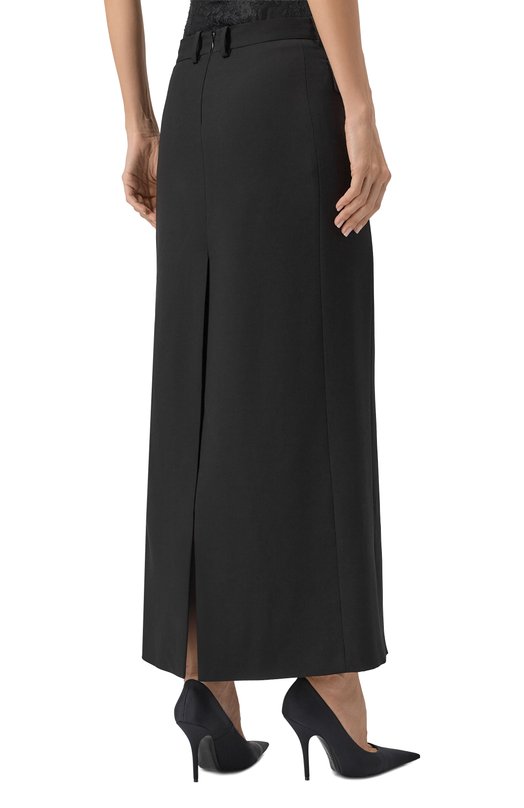 Юбка из вискозы и шерсти Balenciaga 838768/TRT01 Чёрный  838768/TRT01 Фото 4