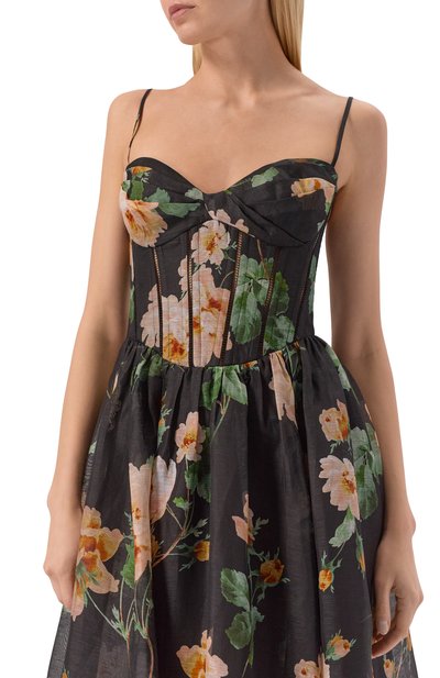 Платье изо льна и шелка ZIMMERMANN, арт. 8178DS261, фото 4