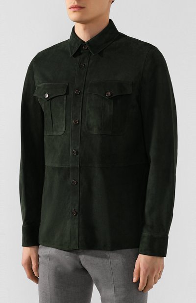 Замшевая рубашка RALPH LAUREN, арт. 790654923, фото 3