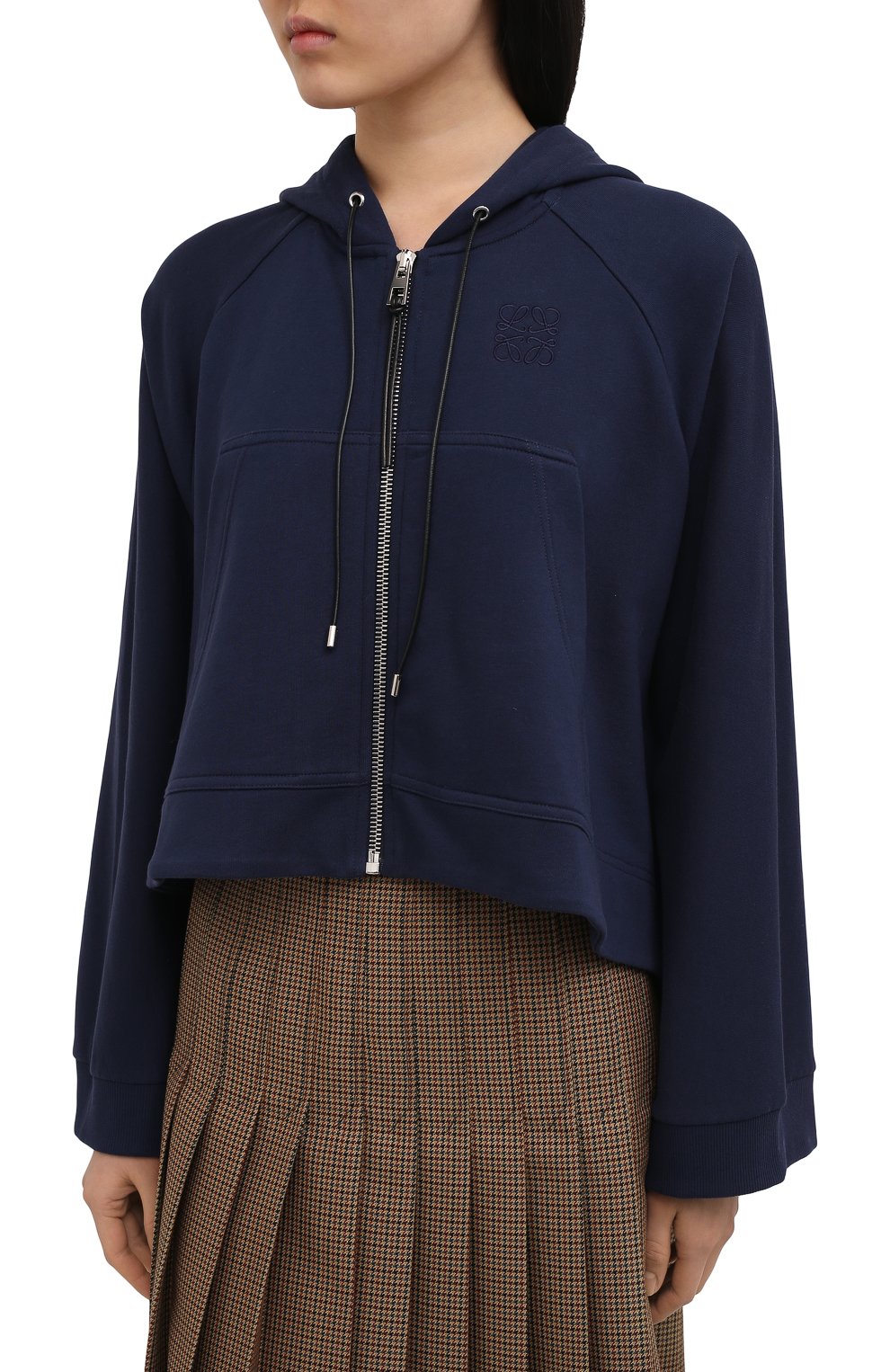 Хлопковый кардиган LOEWE темно-синего цвета по цене 96450 руб., арт. S359341X94, фото 3 Хлопковый кардиган LOEWE, арт. S359341X94, фото 3