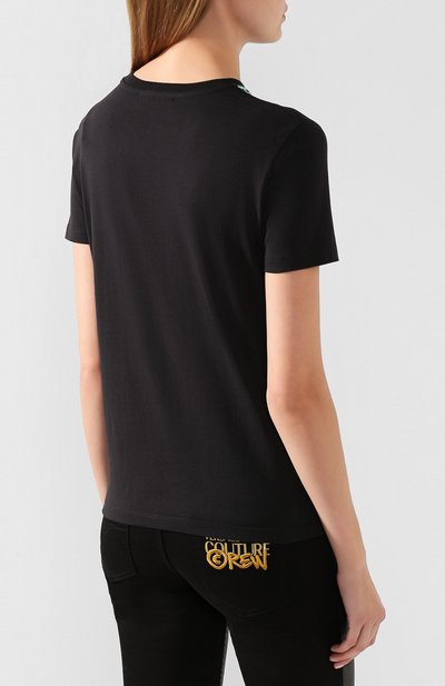 Хлопковая футболка VERSACE JEANS COUTURE, арт. B2HUB7M3-UDM613 62/30288, фото 4