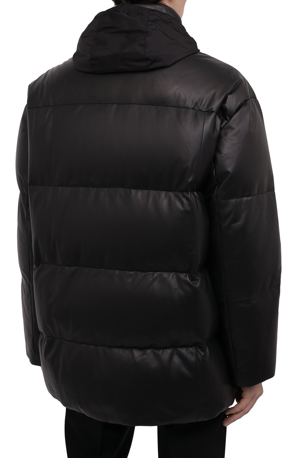 Кожаный пуховик PRADA, арт. UPS559-JHI-F0002, фото 6