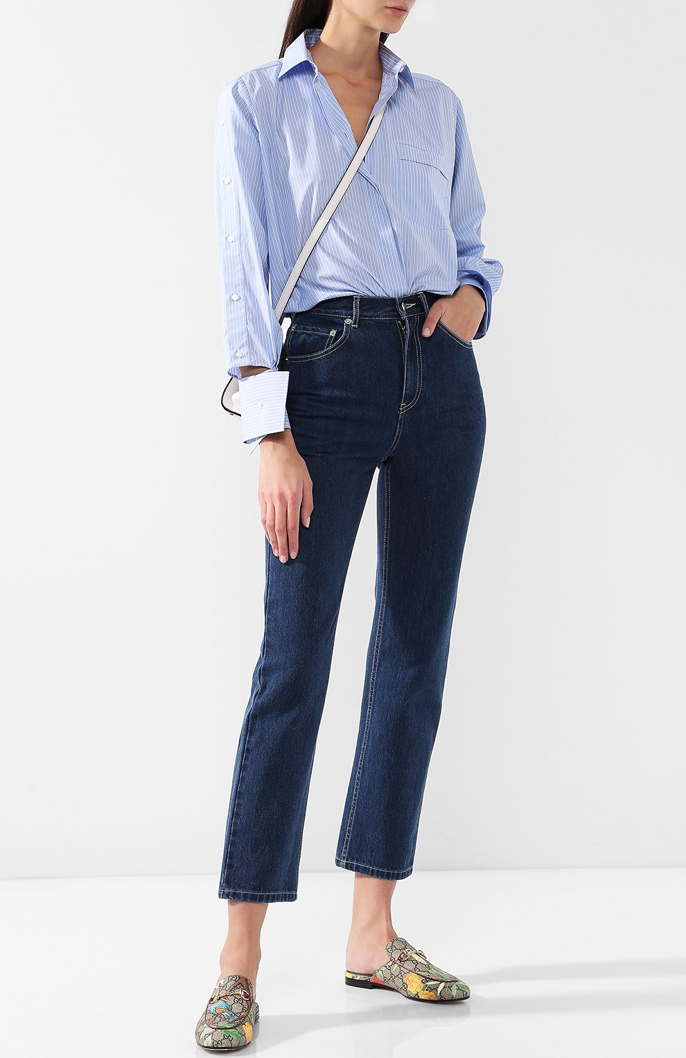 Текстильные сабо princetown с принтом GUCCI, арт. 427363/K0LB0, фото 2