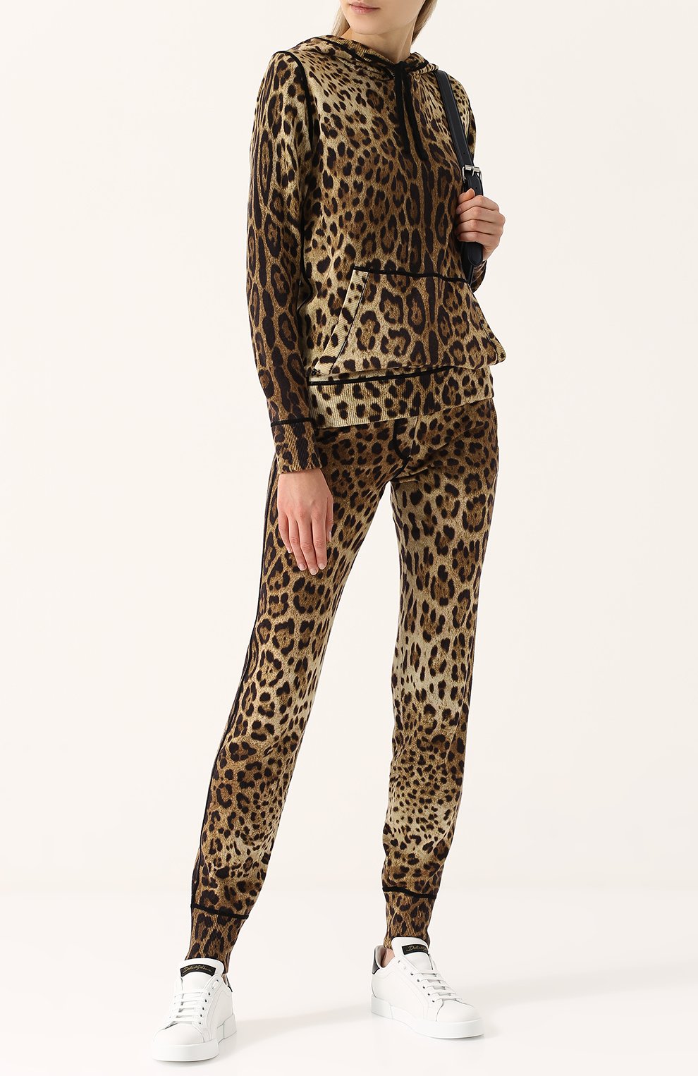 Кашемировые джоггеры с леопардовым принтом DOLCE & GABBANA, арт. 0102/FRP04K/F86B5, фото 2