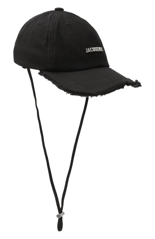 Хлопковая бейсболка Jacquemus 23EACU00452/AW00092 Чёрный  23EACU00452/AW00092 Фото 4