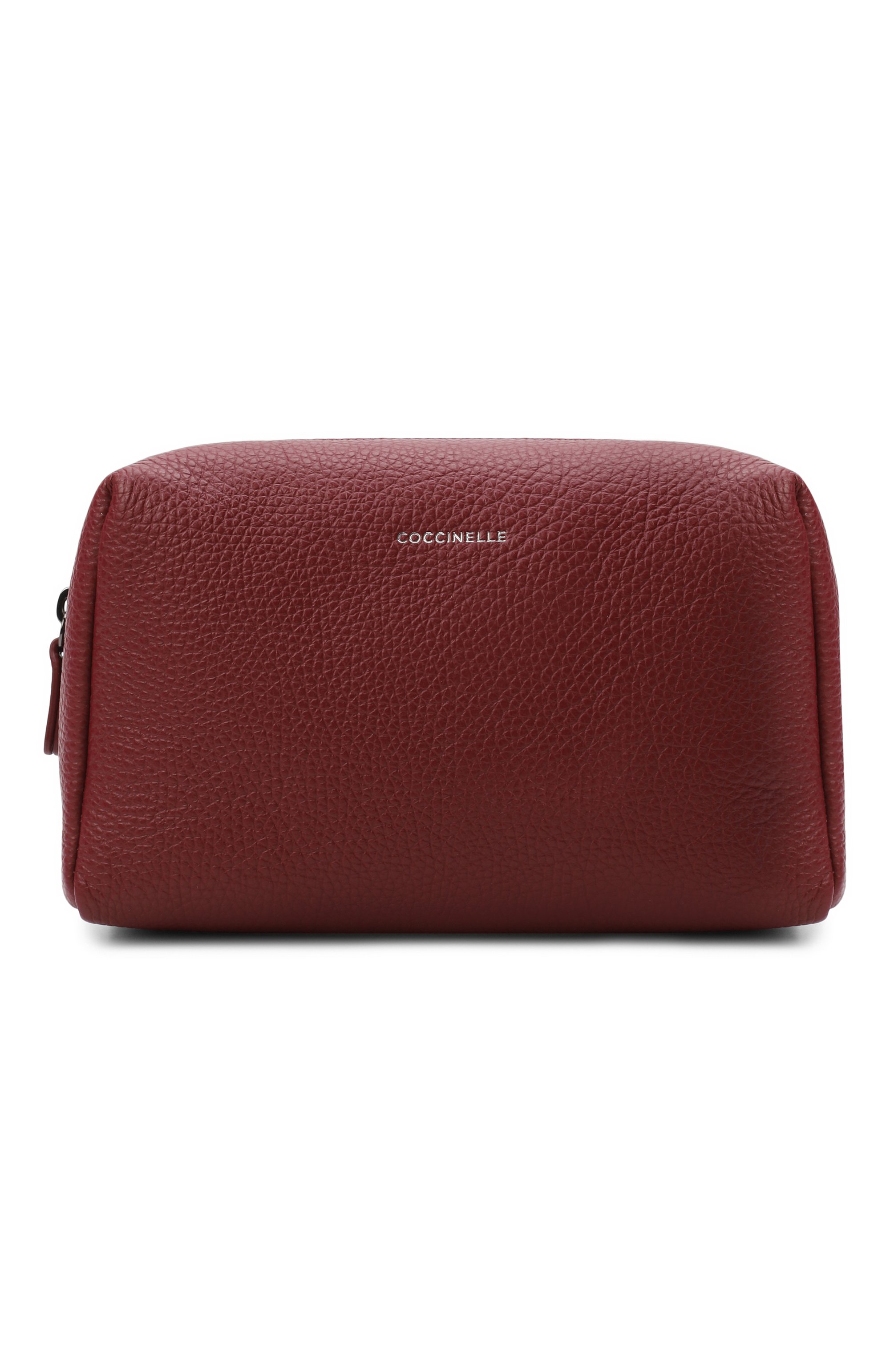 Кожаная косметичка COCCINELLE бордового цвета по цене 9975 руб., арт. E5 MUK 95 G0 01, фото 1 Кожаная косметичка COCCINELLE, арт. E5 MUK 95 G0 01, фото 1