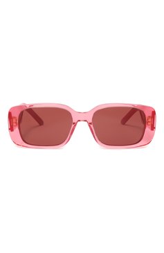 Женские солнцезащитные очки DIOR EYEWEAR розового цвета, арт. WILDI0R S2U 73D0 | Фото 3 (Тип очков: С/з; Региональные ограничения белый список (Axapta Mercury): Не проставлено; Нос: Не проставлено; Оптика Гендер: оптика-женское; Очки форма: Прямоугольные)