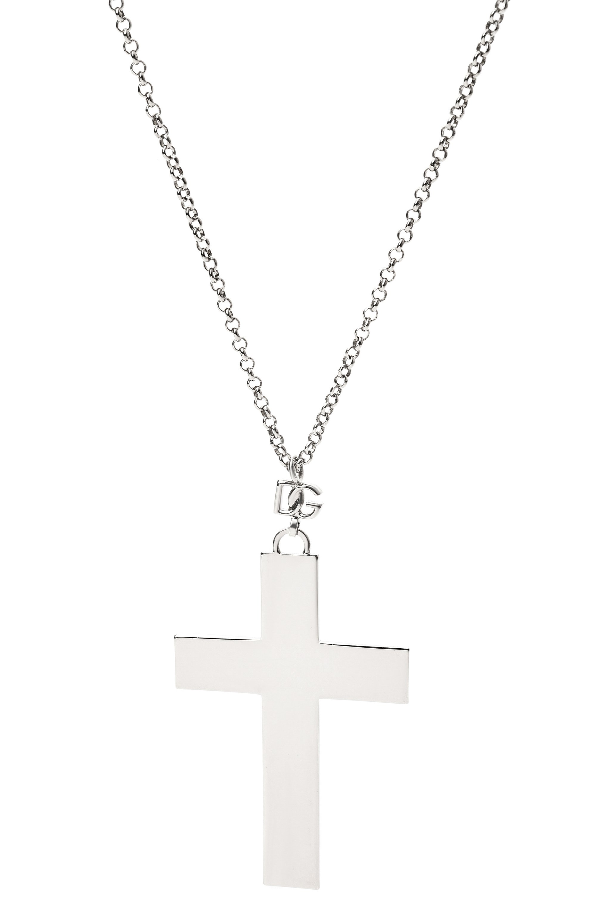 Подвеска DOLCE & GABBANA серебряного цвета по цене 41300 руб., арт. WNQ4C2 W1111/SILVER, фото 3 Подвеска DOLCE & GABBANA, арт. WNQ4C2 W1111/SILVER, фото 3