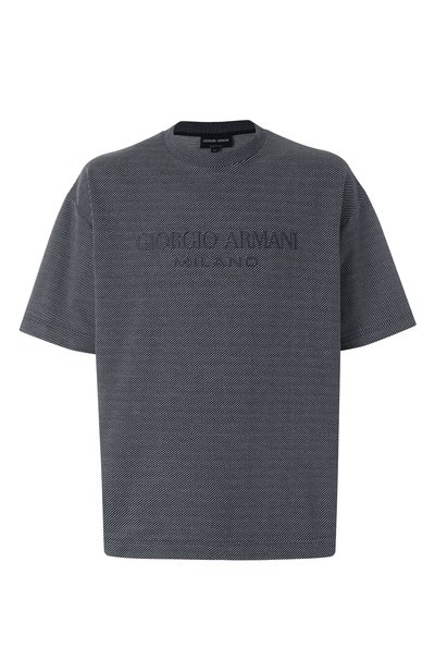 Мужская хлопковая футболка GIORGIO ARMANI, арт. GM000315/AF15767