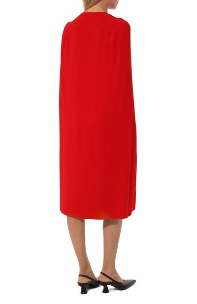 Платье из вискозы STELLA MCCARTNEY красного цвета по цене 218500 руб., арт. 6A0421/3DU300, фото 4 Платье из вискозы STELLA MCCARTNEY, арт. 6A0421/3DU300, фото 4