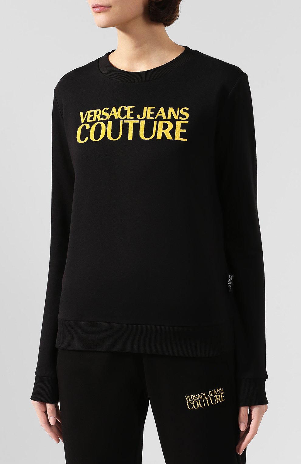 Хлопковый свитшот VERSACE JEANS COUTURE, арт. B6HUA798-UDP309 L0G0 CAVIAR/30211, фото 3