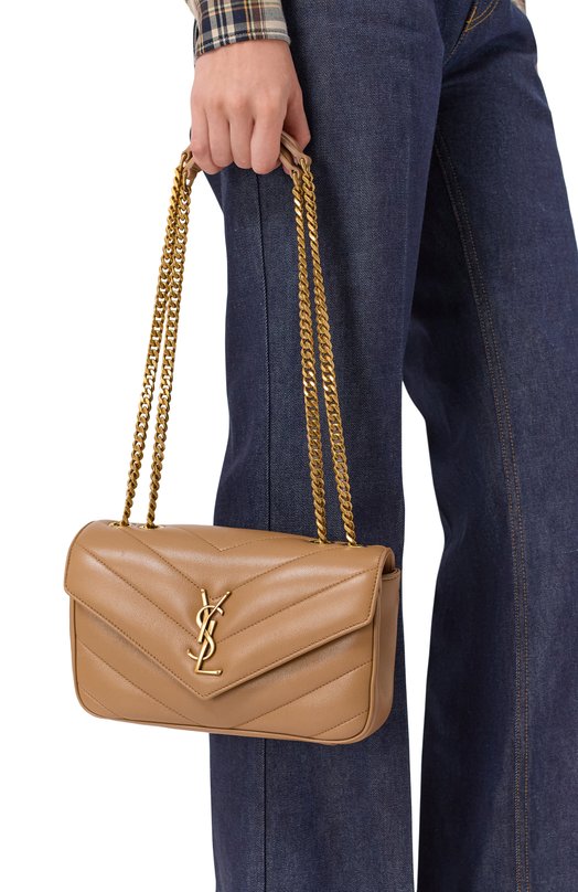 Сумка Loulou small Saint Laurent 801437/AAEAX Бежевый  801437/AAEAX Фото 2