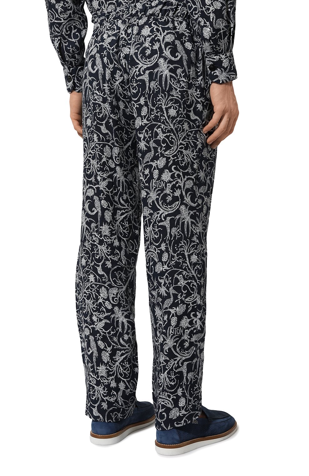 Льняные брюки KITON, арт. UPN001H08902, фото 4