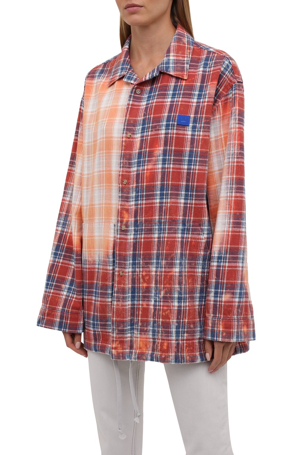 Хлопковая рубашка ACNE STUDIOS, арт. CB0063/W, фото 3