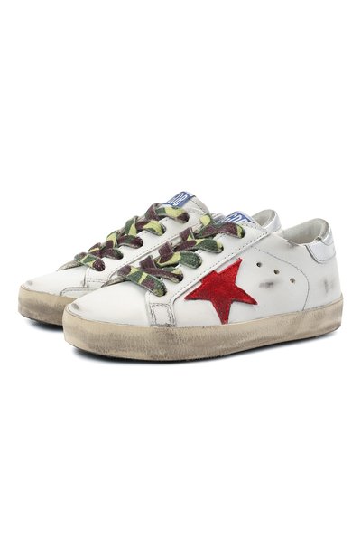 Кожаные кеды superstar GOLDEN GOOSE DELUXE BRAND, арт. GJF00101.F001157, фото 1