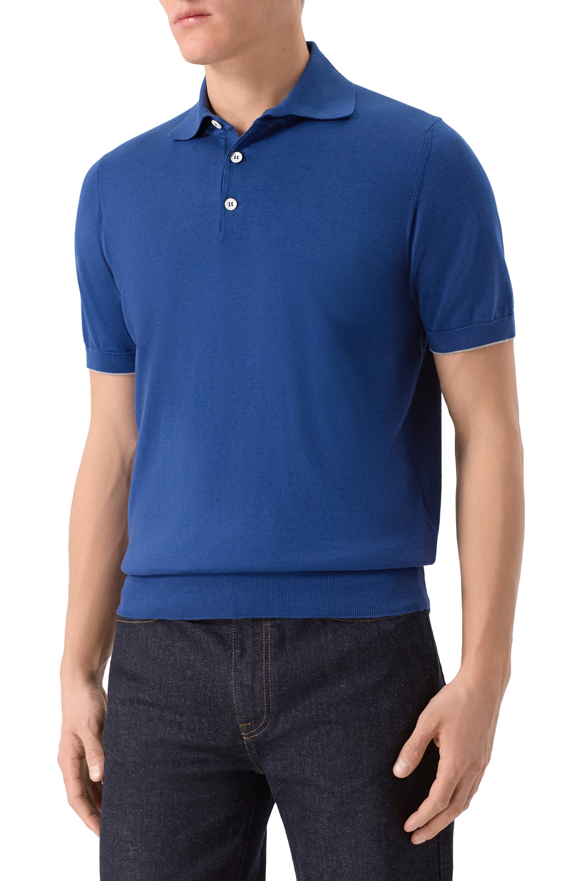 Хлопковое поло BRUNELLO CUCINELLI, арт. M29800125, фото 3