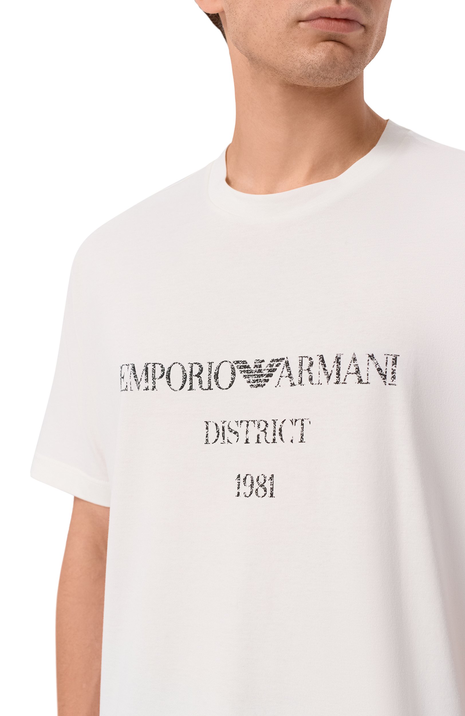 Хлопковая футболка EMPORIO ARMANI, арт. EM007283/AF29523, фото 5