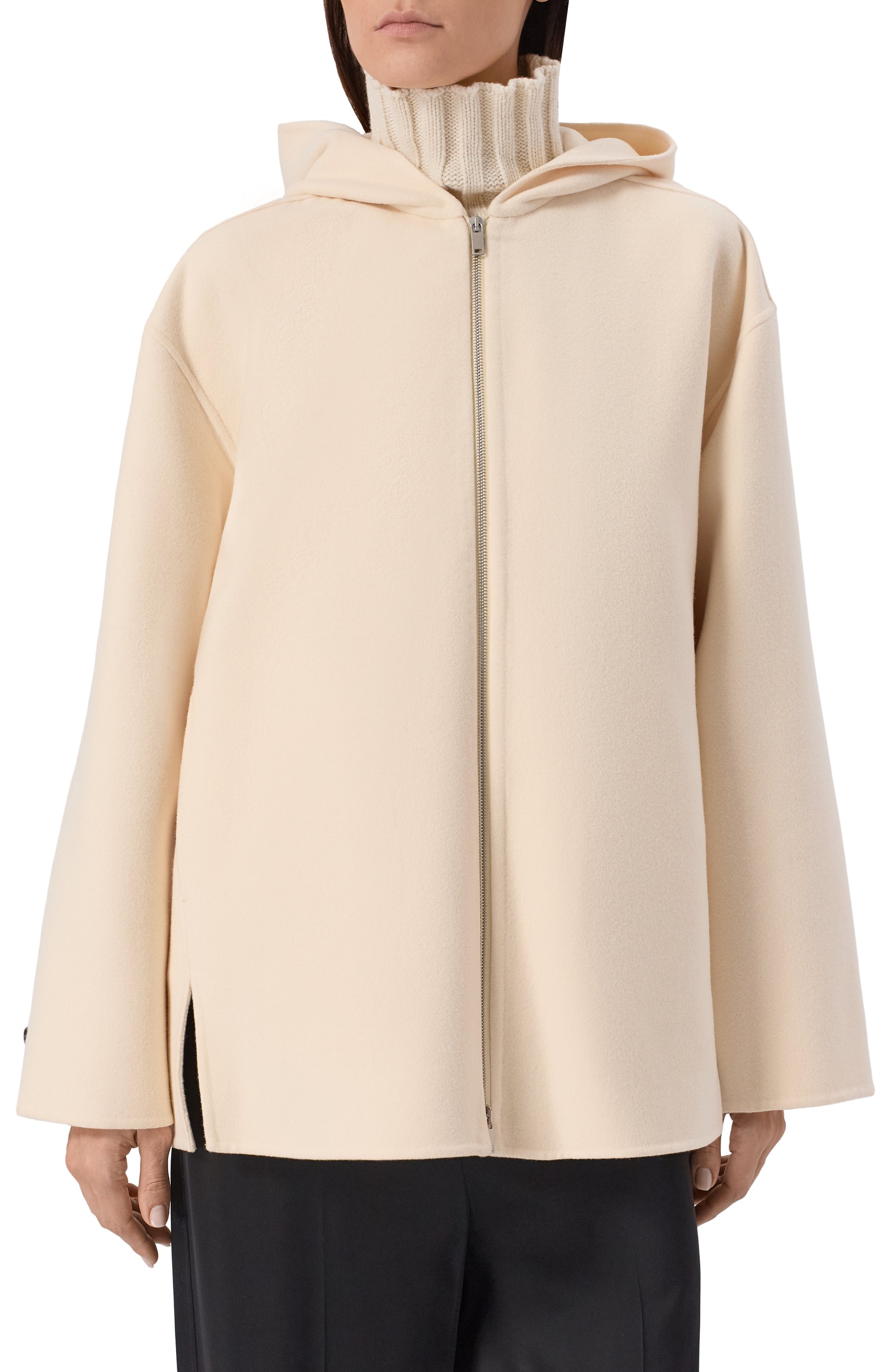 Шерстяная куртка JIL SANDER кремового цвета по цене 386000 руб., арт. J02SW0028/J40035, фото 3 Шерстяная куртка JIL SANDER, арт. J02SW0028/J40035, фото 3