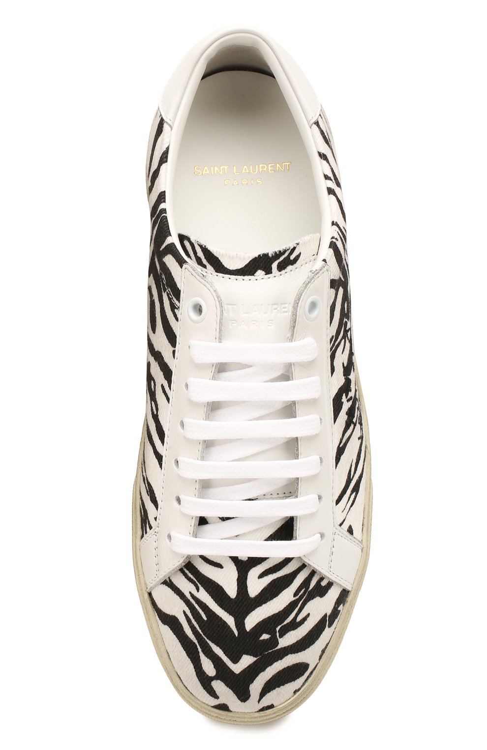 Комбинированные кеды court classic SAINT LAURENT, арт. 603358/10D10, фото 5