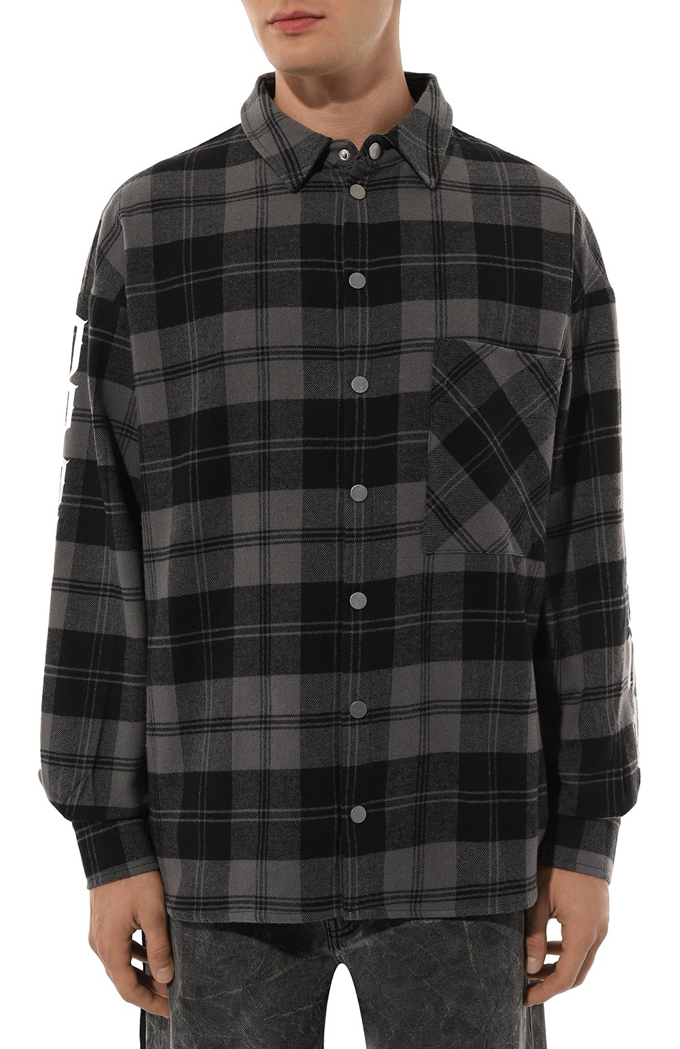 Хлопковая ку�ртка-рубашка DIEGO VENTURINO, арт. D3W4DVCMC-0BGN0B, фото 3