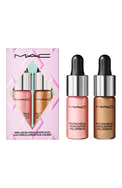 Набор жидких хайлайтеров surreal shine mini, sugar plum pink / freezing gold (2x9ml) MAC, арт. S65S-Y5, фото 3