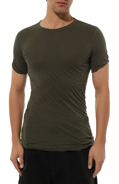 Хлопковая футболка RICK OWENS, арт. RU02D6256/UC, фото 3