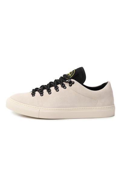 Замшевые кеды STONE ISLAND кремового цвета по цене 49150 руб., арт. K1SFWS10020-S0172, фото 4 Замшевые кеды STONE ISLAND, арт. K1SFWS10020-S0172, фото 4