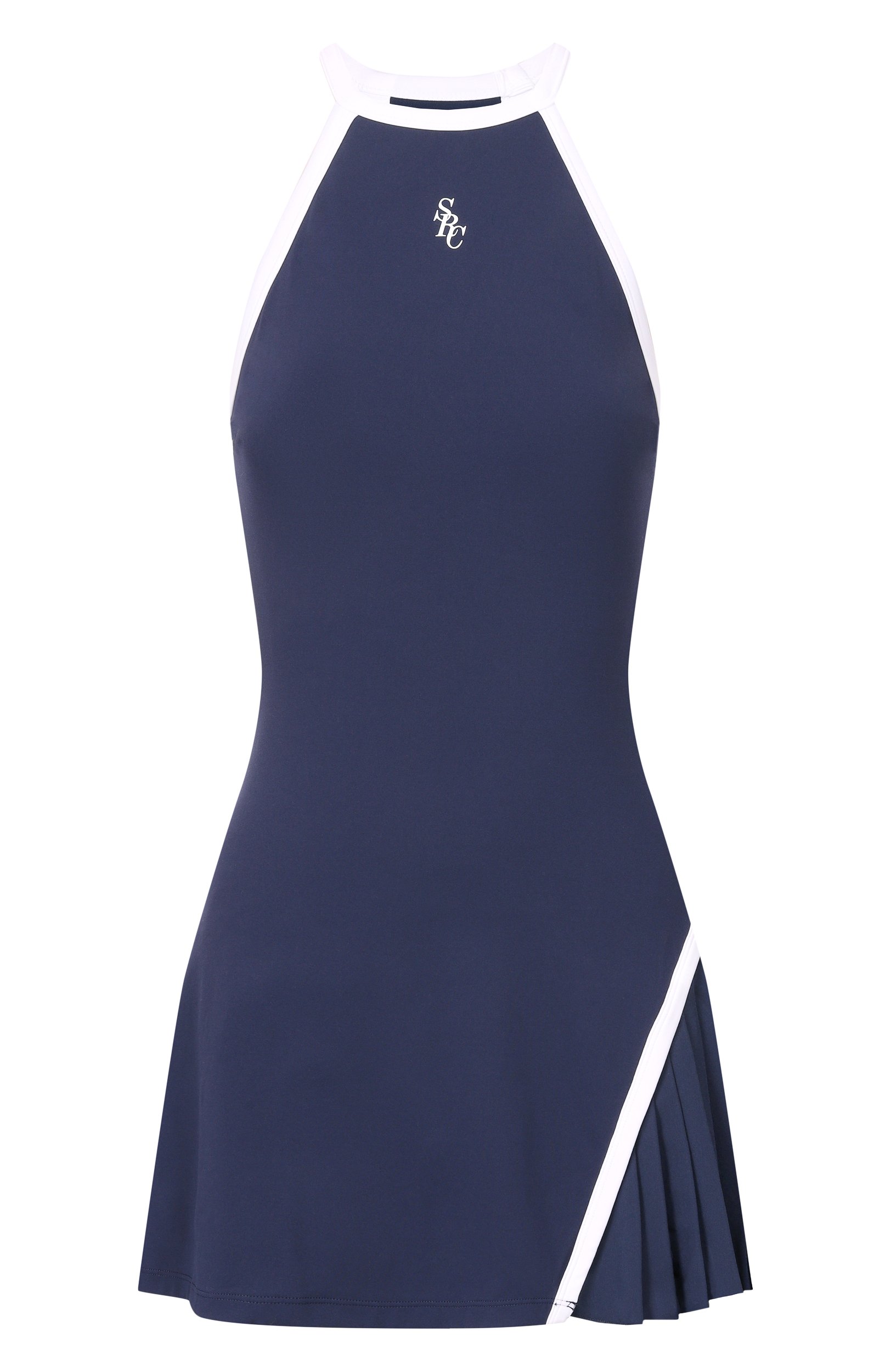 Платье SPORTY AND RICH темно-синего цвета по цене 29950 руб., арт. DR013810302BL107, фото 1 Платье SPORTY AND RICH, арт. DR013810302BL107, фото 1