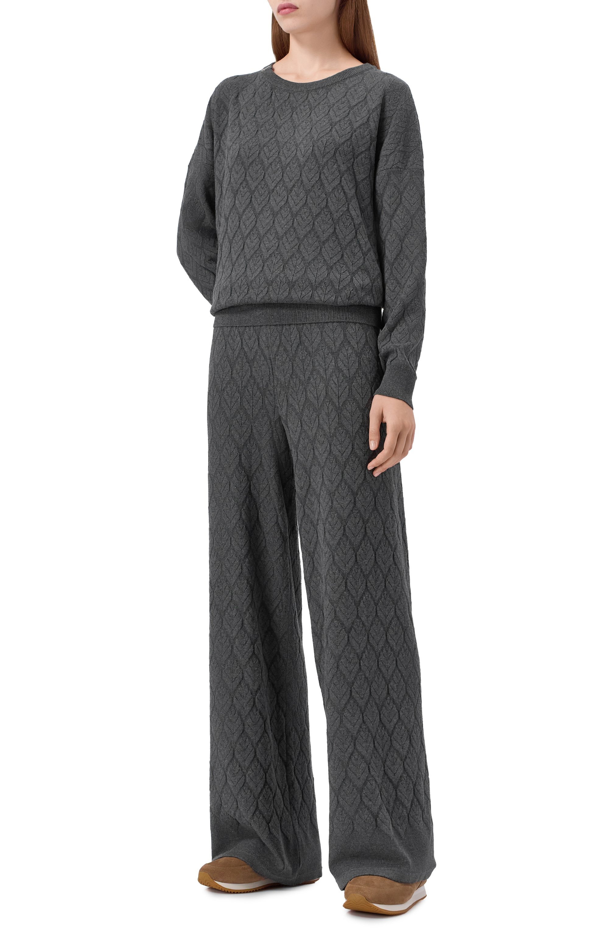 Брюки из шелка и кашемира FREEAGE серого цвета по цене 78980 руб., арт. W26.PT181.6030.991, фото 2 Брюки из шелка и кашемира FREEAGE, арт. W26.PT181.6030.991, фото 2