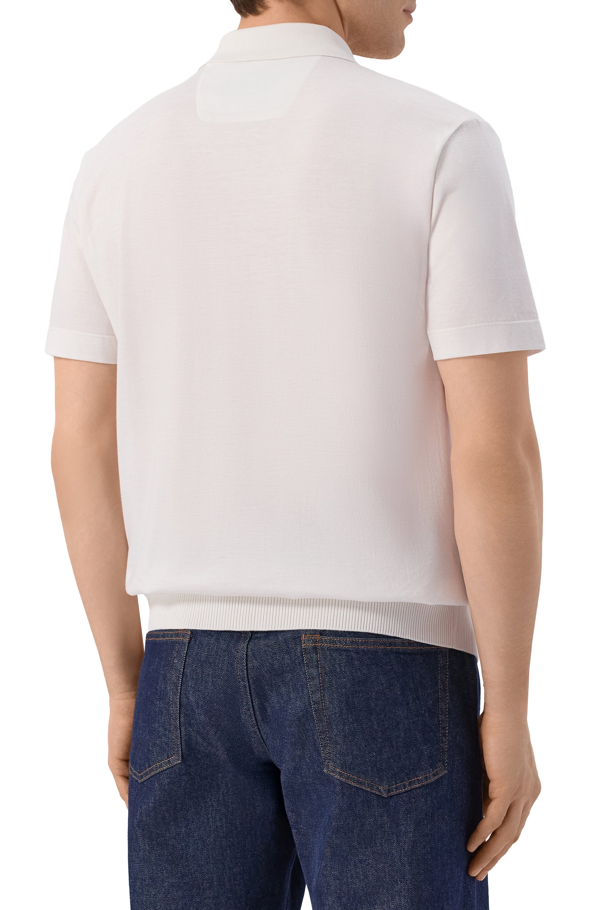 Поло из хлопка и шелка BOSS CAMEL, арт. 50560052, фото 4