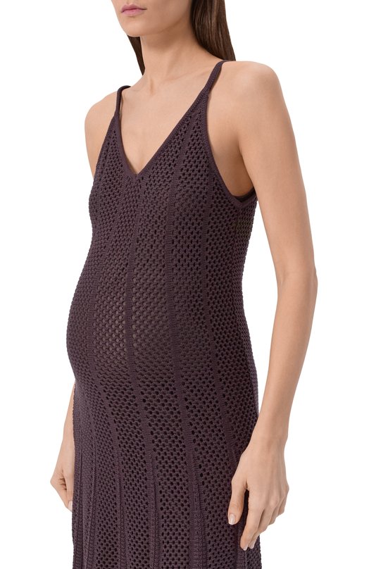 Хлопковое платье Pietro Brunelli ASG001/C00102 Коричневый  ASG001/C00102 Фото 4