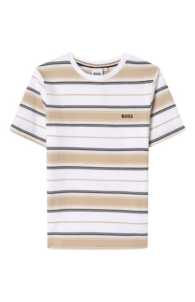 Хлопковая футболка BOSS, арт. J52045