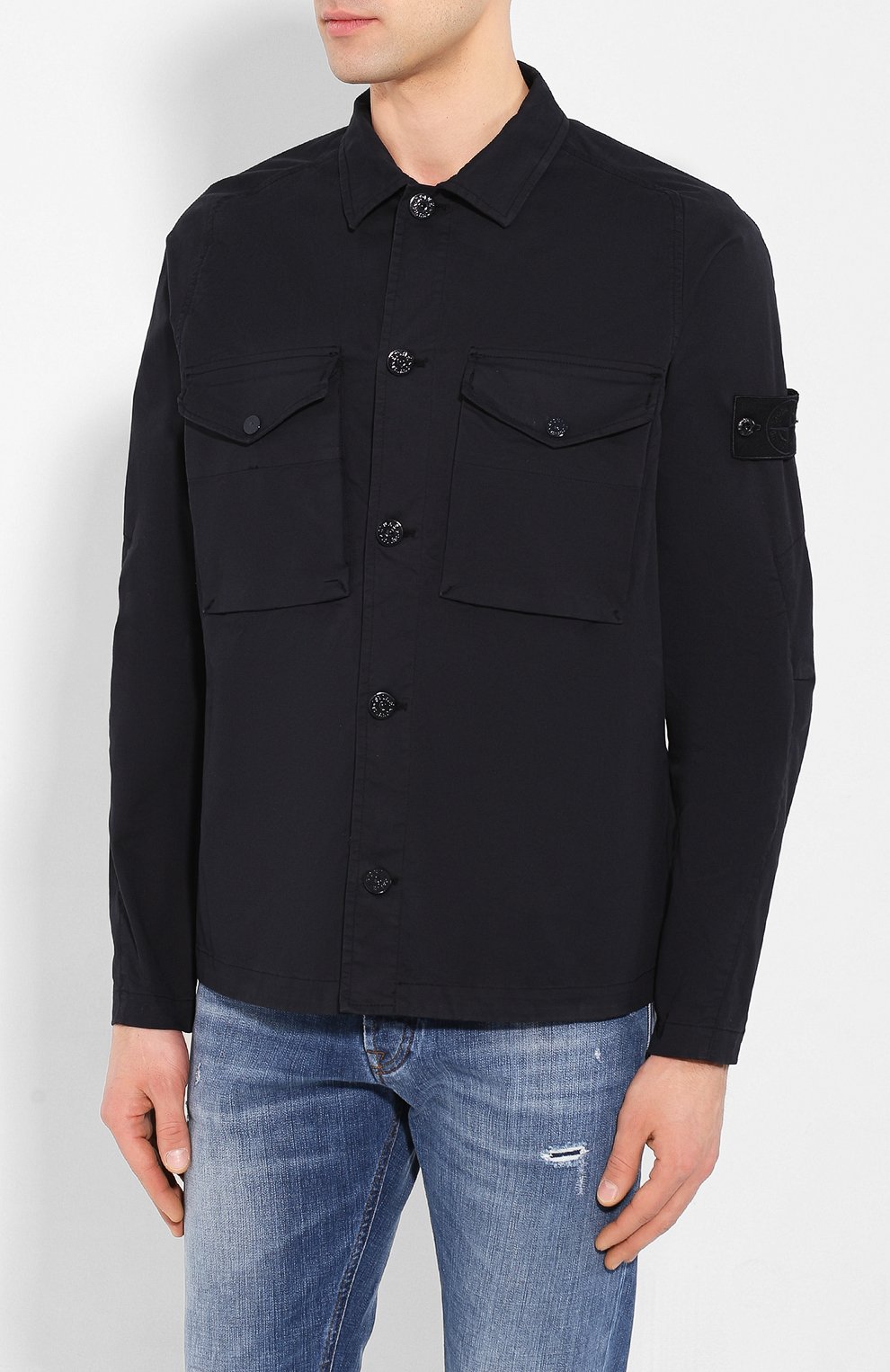 Хлопковая рубашка STONE ISLAND, арт. 7215123F2, фото 3