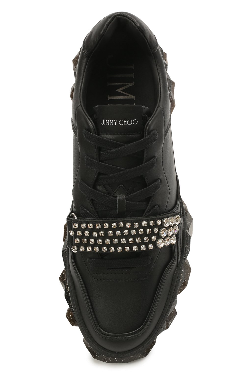 Кожаные кроссовки diamond x JIMMY CHOO, арт. DIAM0ND X STRAP/M/ADH, фото 5