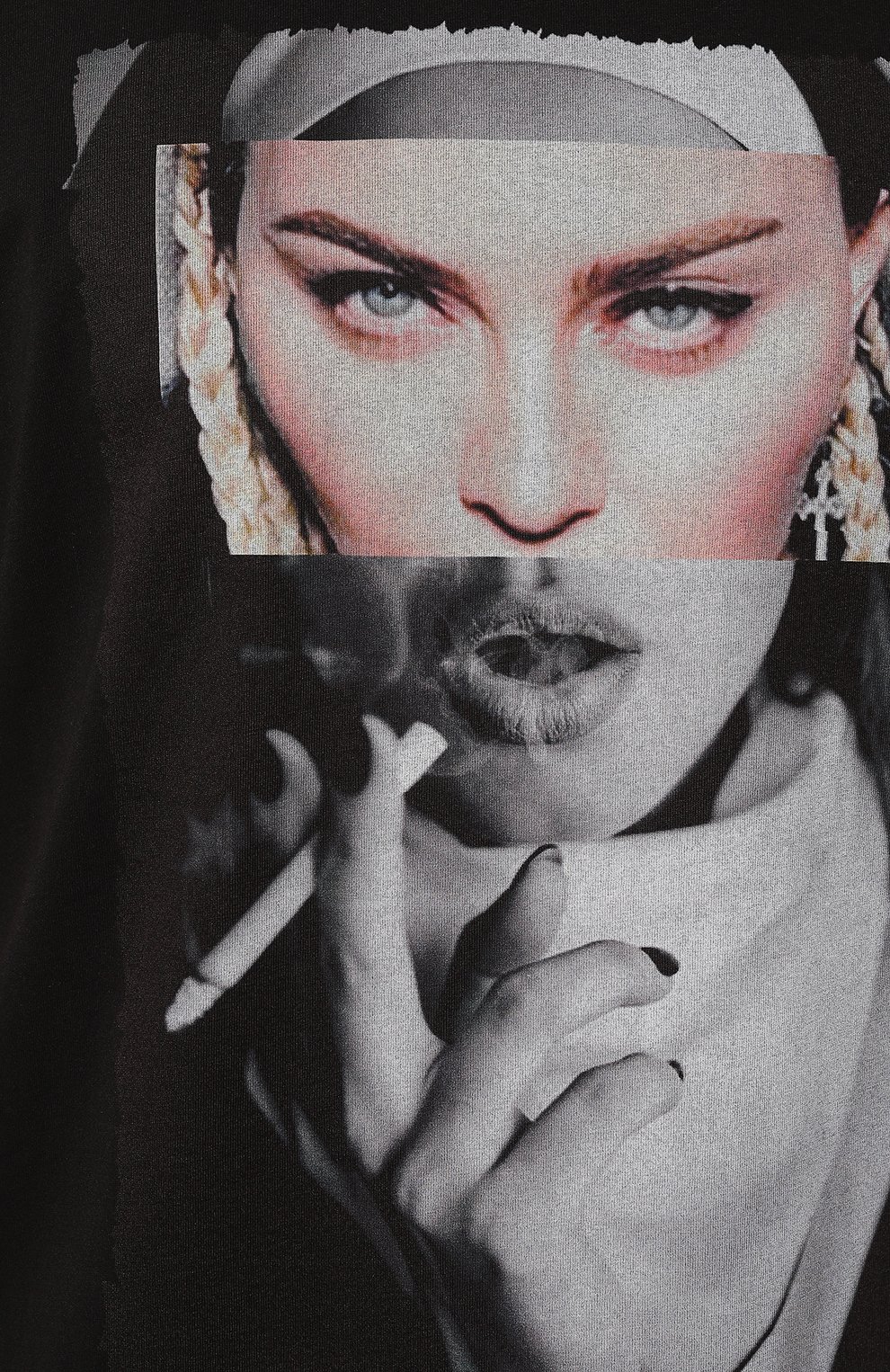 Хлопковая футболка BISIBIGLIO черного цвета по цене 11550 руб., арт. SU0R MAD0NNA, фото 5 Хлопковая футболка BISIBIGLIO, арт. SU0R MAD0NNA, фото 5